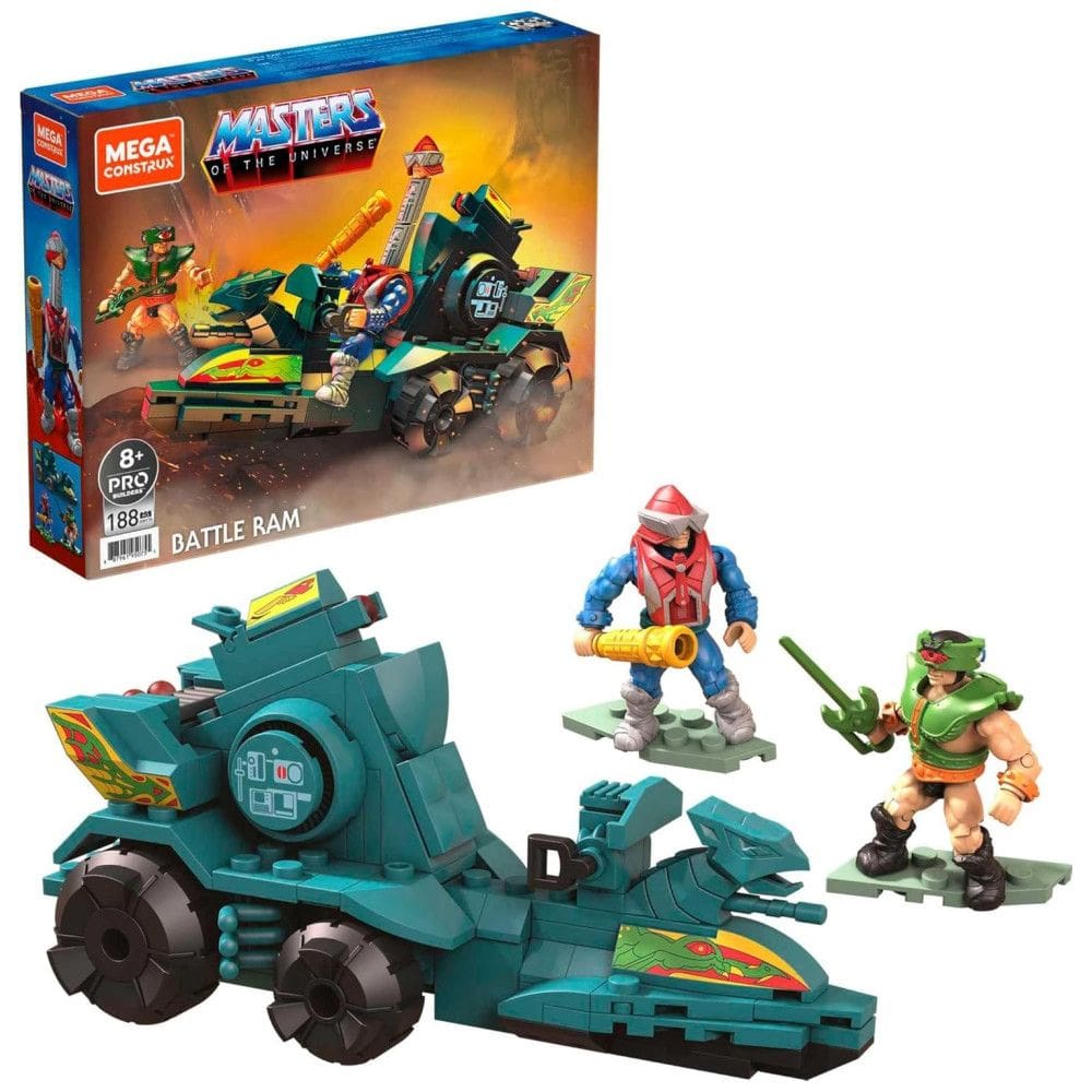 Conjunto de Construção Battle Ram e Sky Sled com 188 Peças, Masters of the Universe