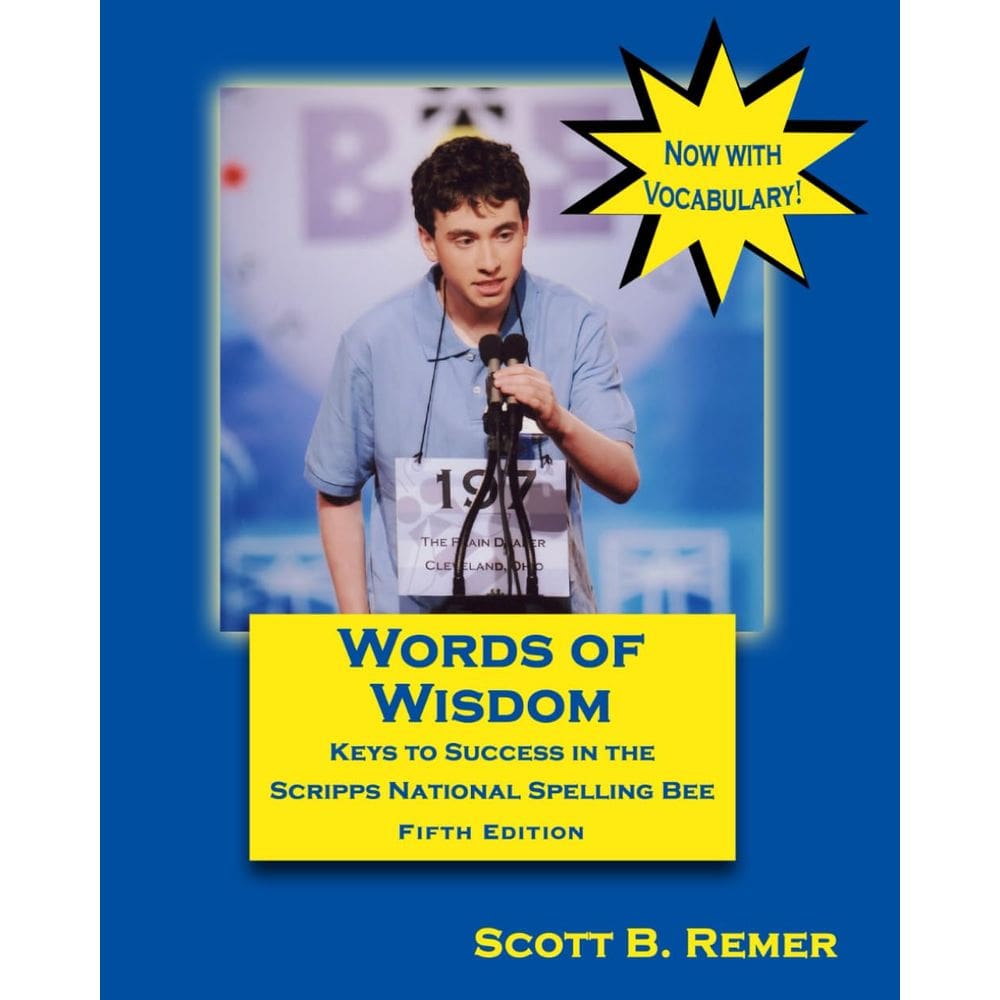 Livro Words of Wisdom: Keys to Success in the Scripps National Spelling Bee (quinta edição)
