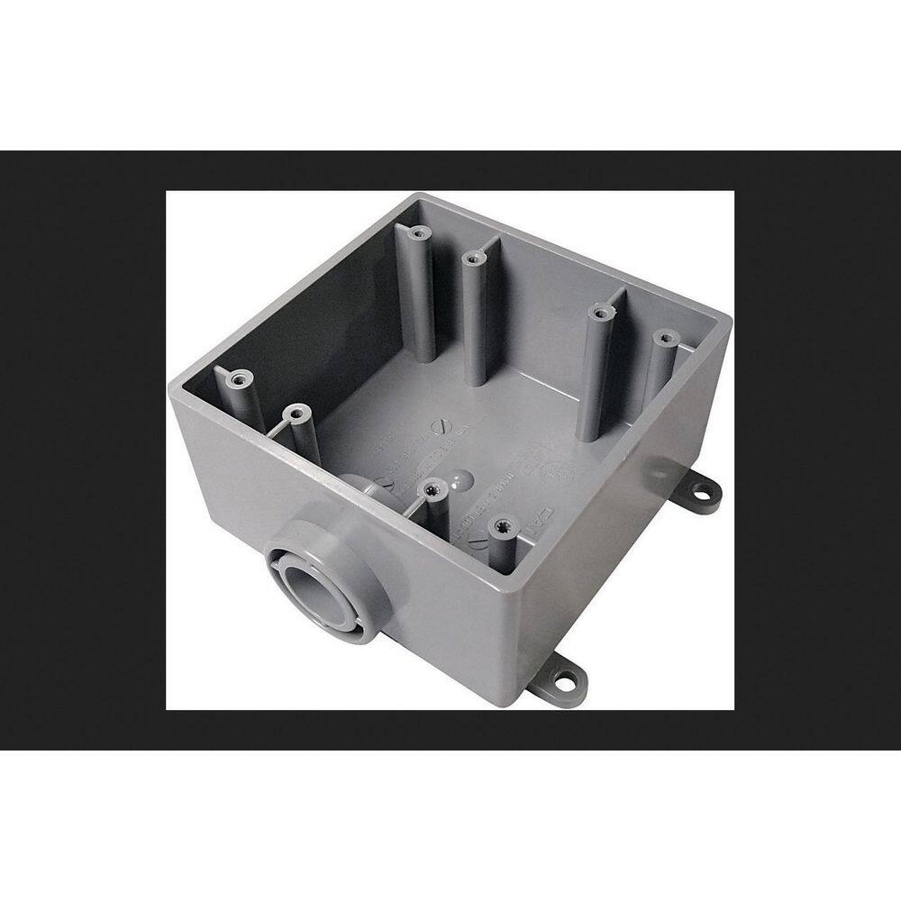 Caixa elétrica Cantex 5133380 PVC de 2 vias à prova de intempéries