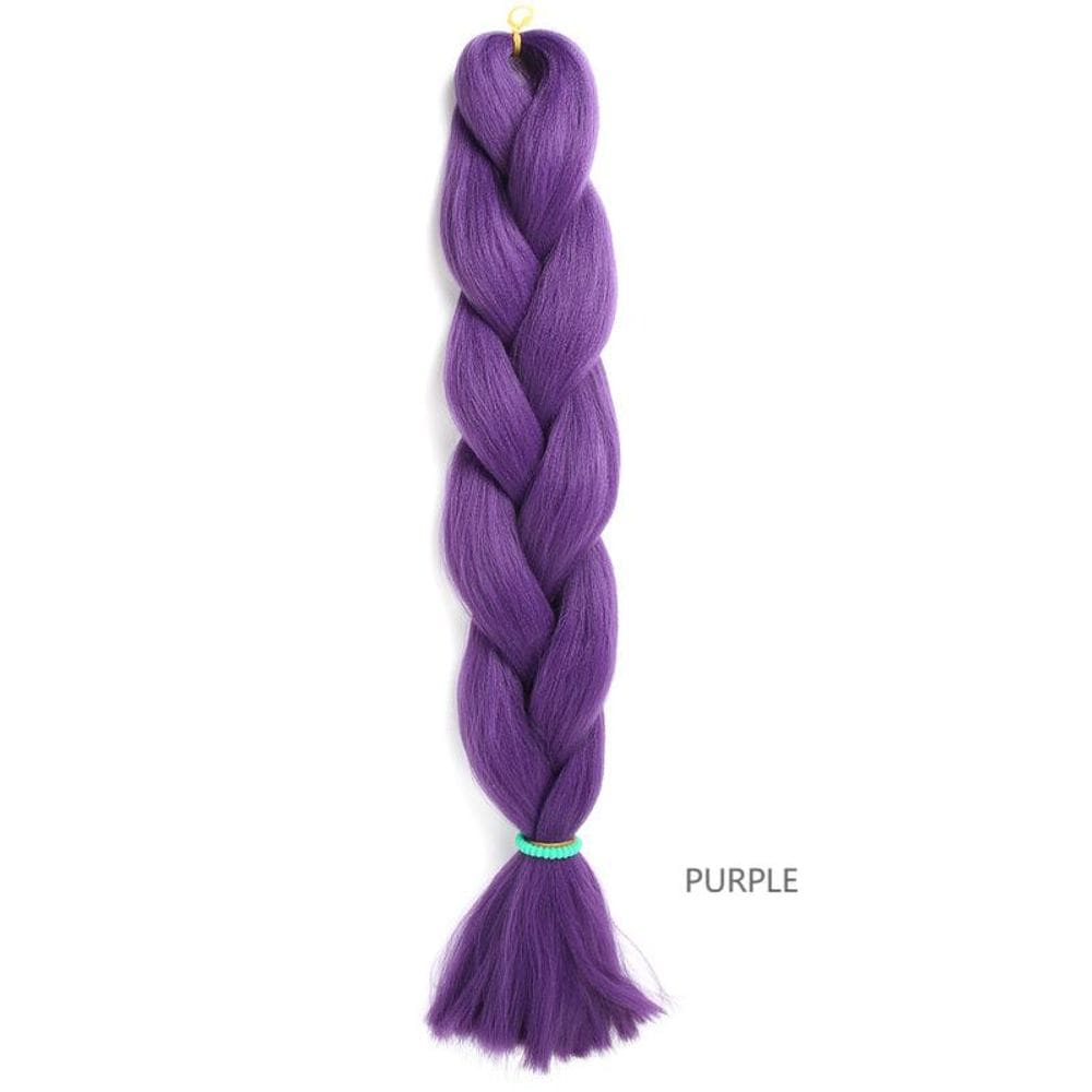 Extensões de cabelo com trança sintética de cabelo 60cm 100g para mulheres