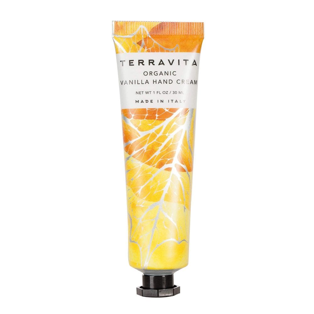 Creme para mãos Terravita Organic 30mL com aroma de baunilha