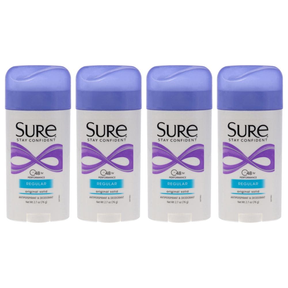 Pacote com 4 antitranspirantes Deodorant Sure autêntico Solid