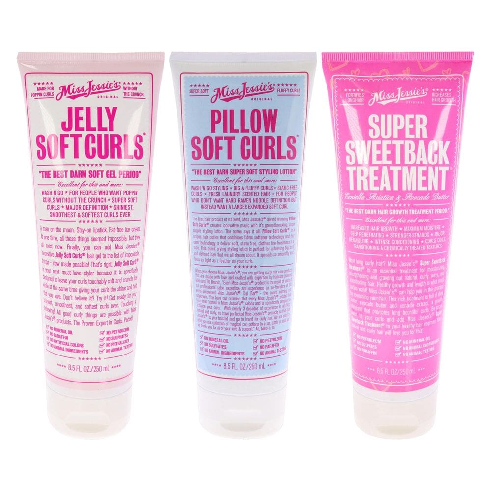 Kit de tratamento Miss Jessie`s Super Sweetback Pillow Soft Curls