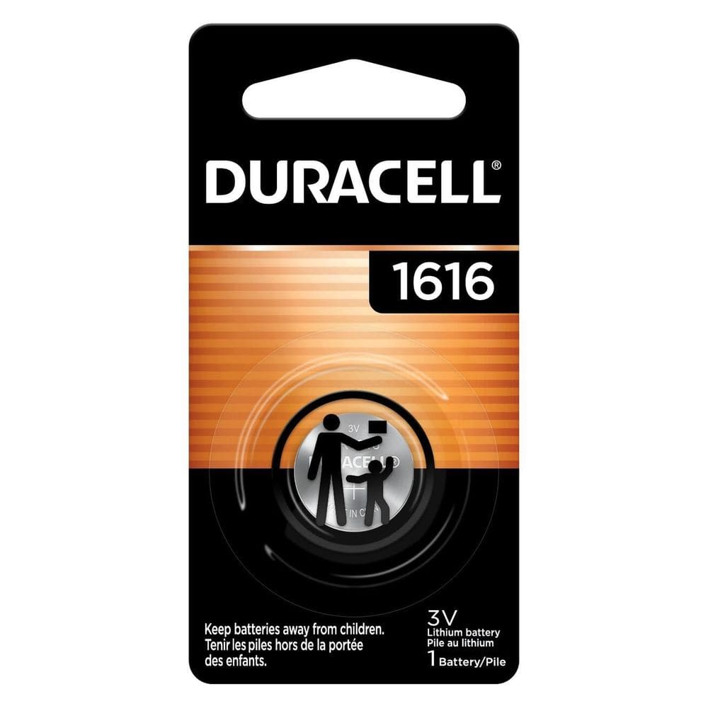 Bateria: célula de moeda de lítio Duracell 1616 de 3 V, 1 pacote