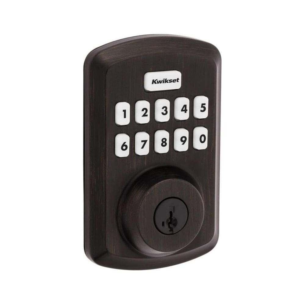 Deadbolt Lock Kwikset 9250TRS-11PS Powerbolt 2 Venetian Bronze