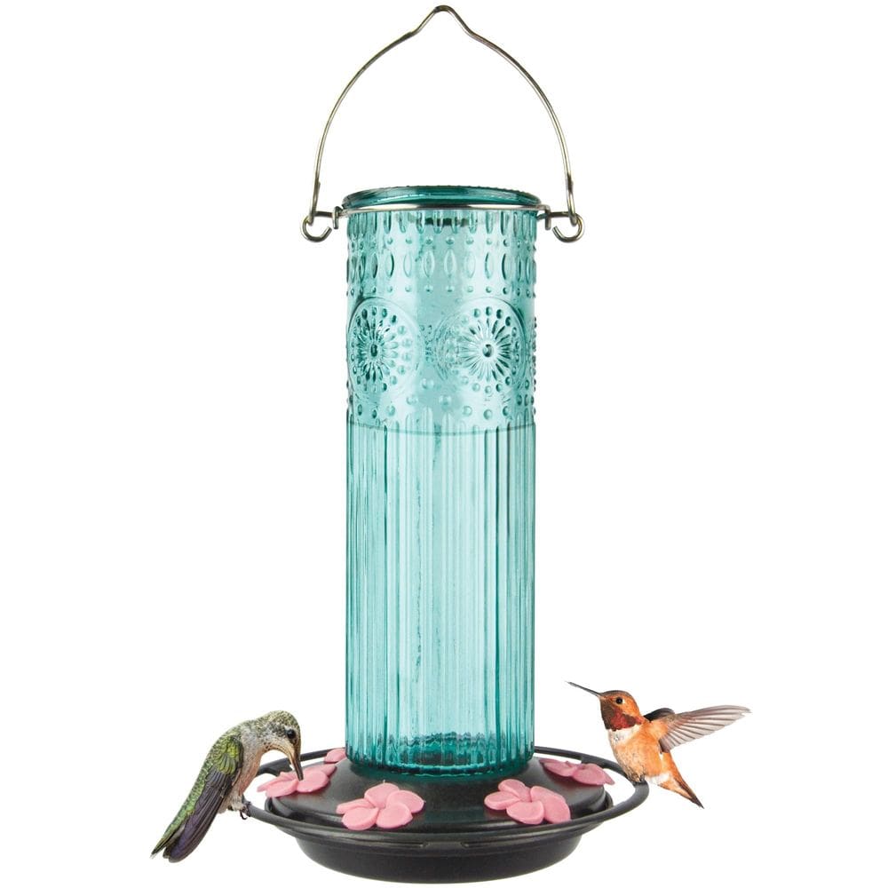 Comedouro para beija-flores Nature`s Way ANTGHF2 828 ml azul-petróleo