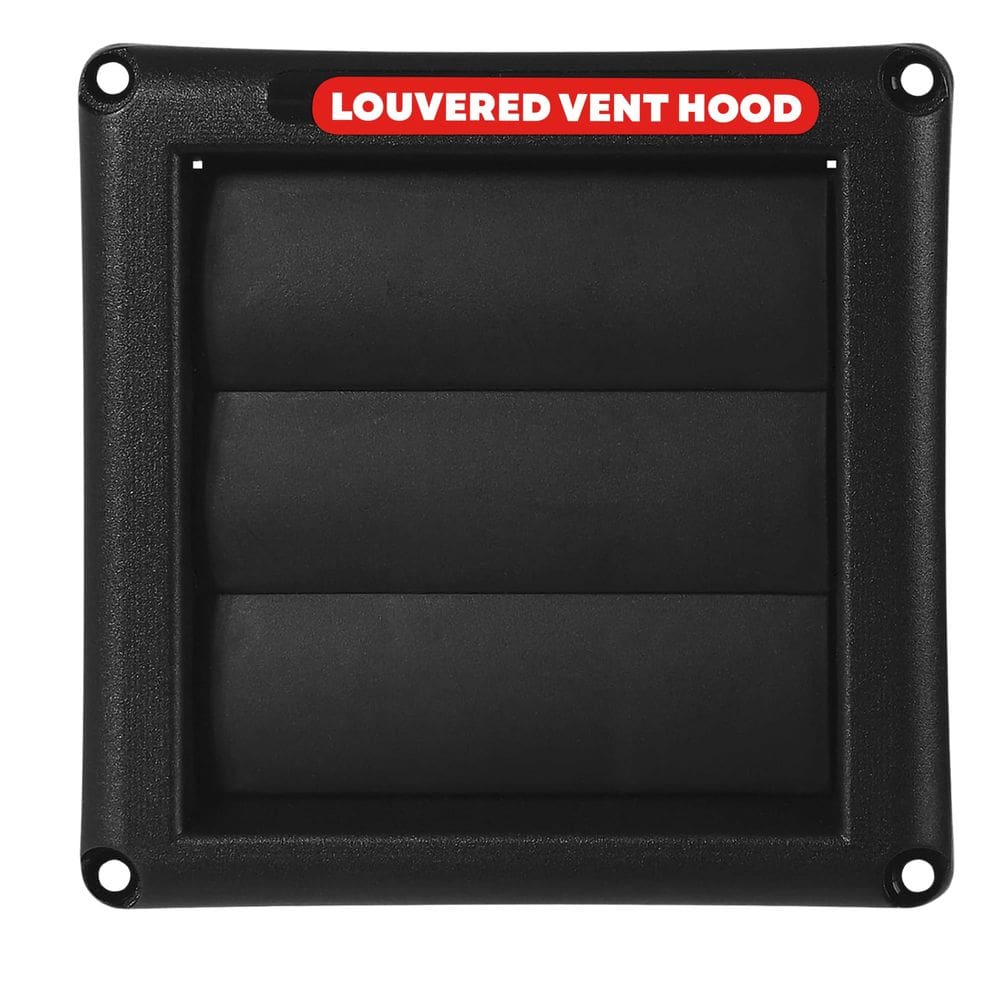 Capuz de ventilação com persianas Deflecto Supurr-Vent 10 cm preto