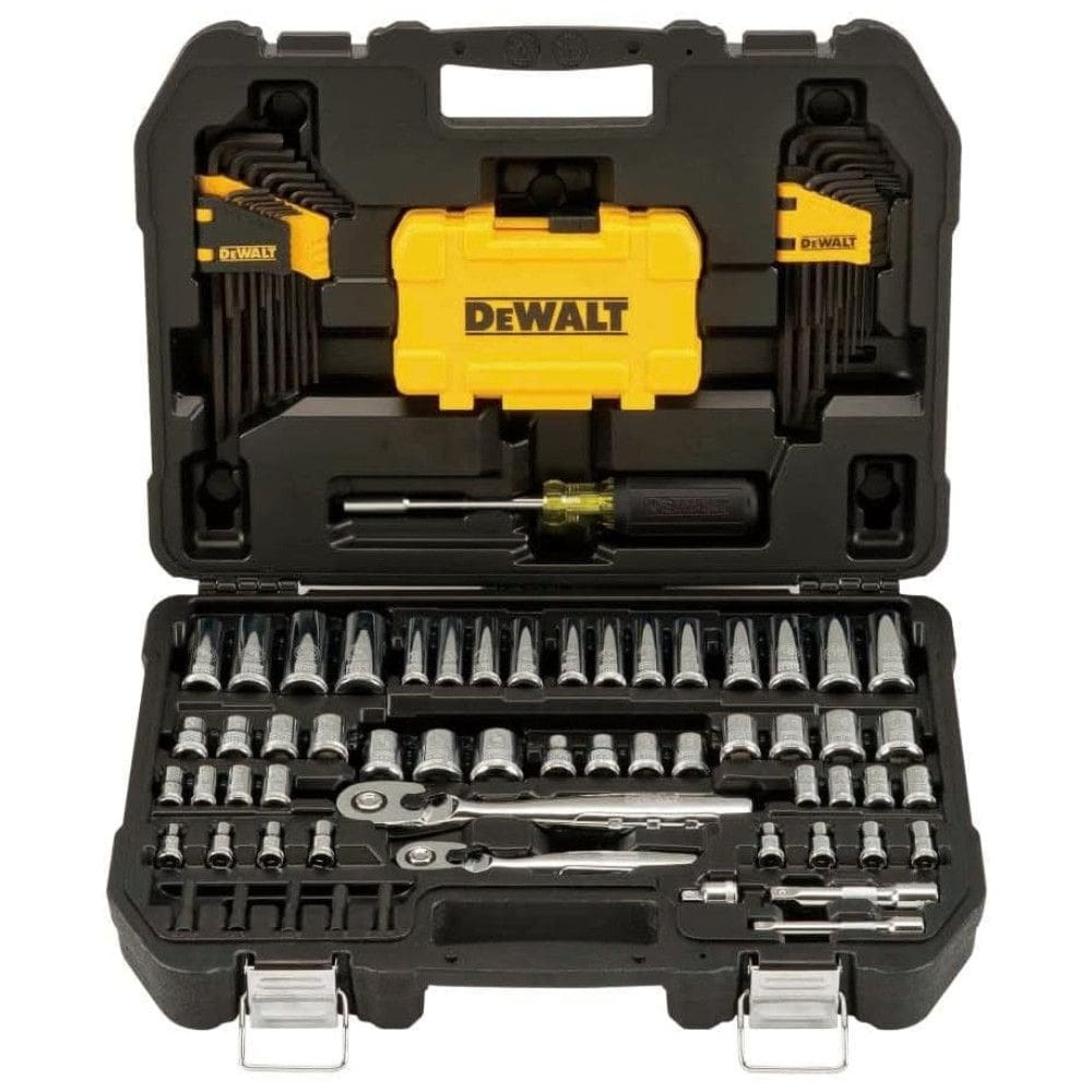 Kit de Ferramentas com Maleta de zenamento, 108 Peças, DEWALT DWMT73801, Amarelo