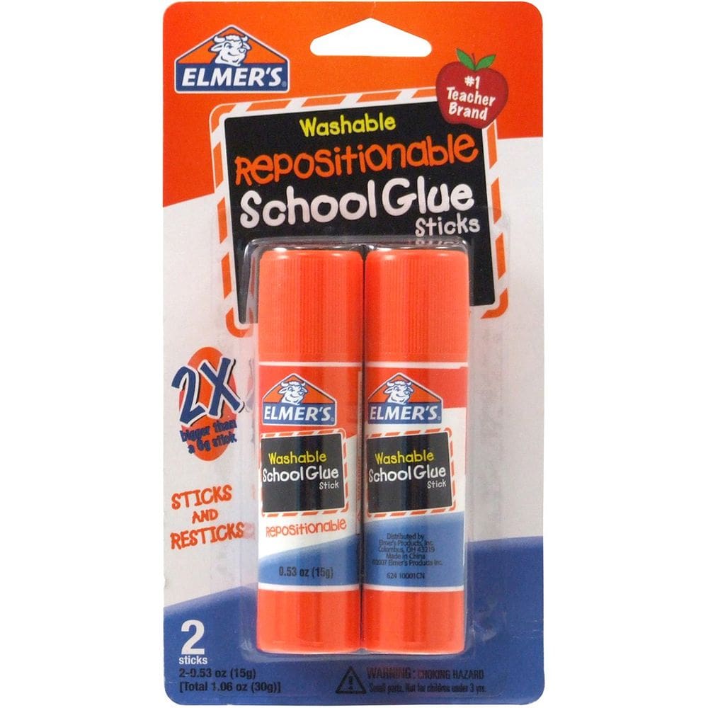 Glue Stick Elmer`s, reposicionável, lavável, pacote com 30 ml
