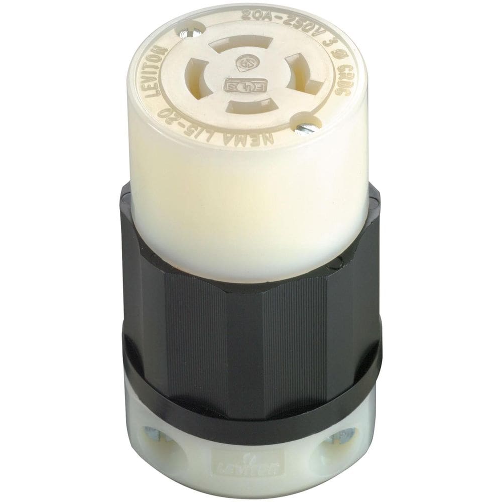 Conector de travamento Leviton 20A 250V trifásico NEMA L15-20R 3P