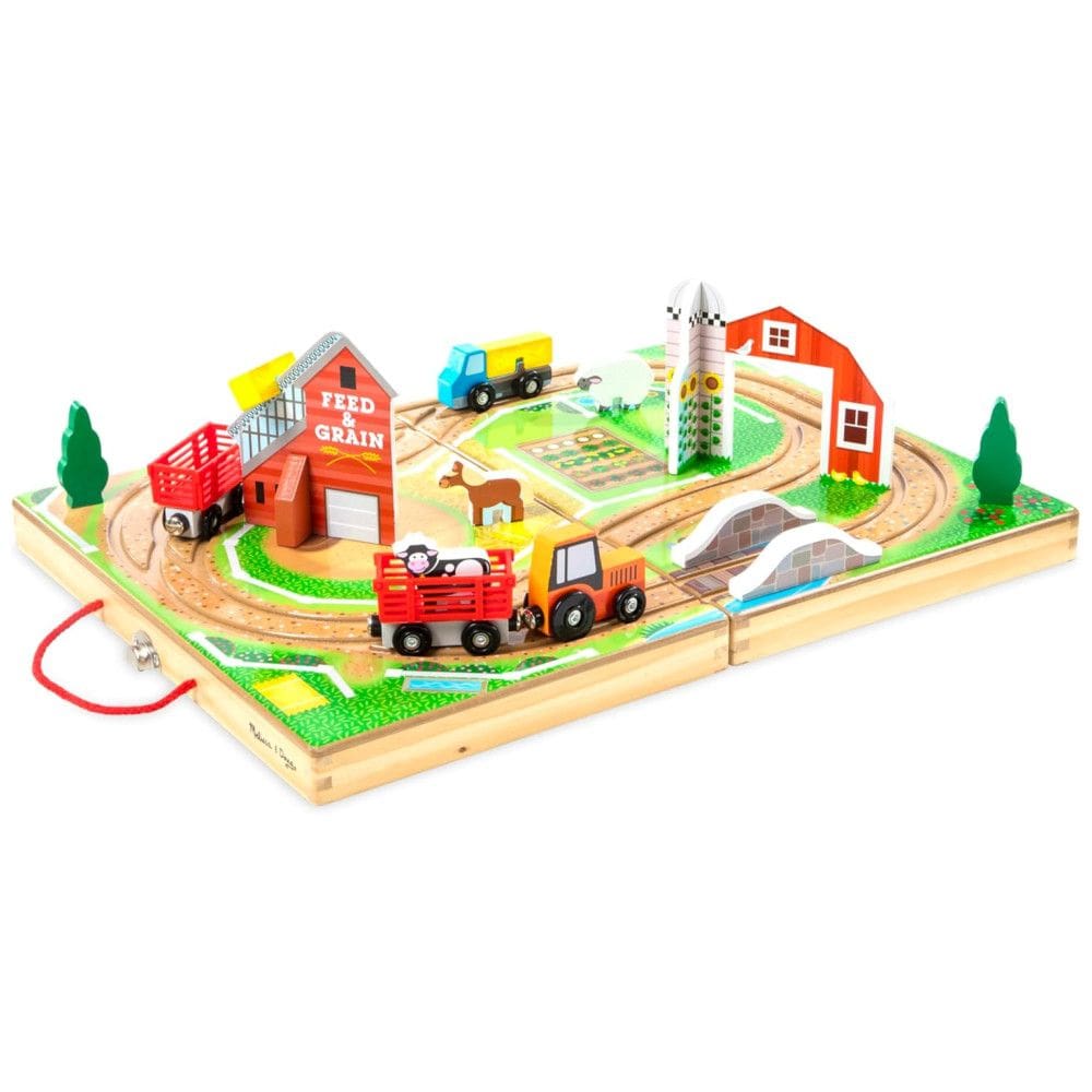 Maleta Interativa com Tema de Fazenda com 17 Peças para Crianças Acima de 3 Anos, Melissa & Doug