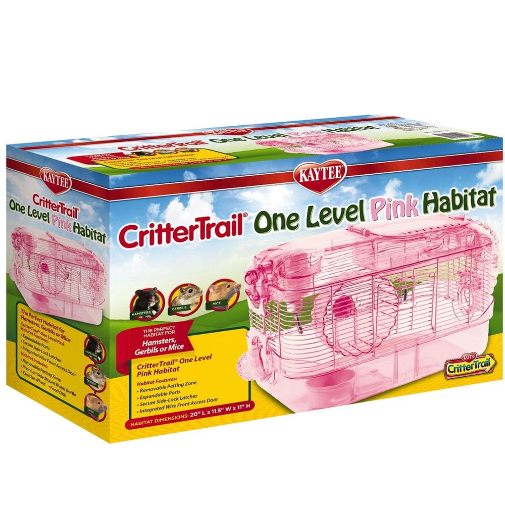 Gaiola para animais Kaytee CritterTrail Pink Habitat 51x29x28cm