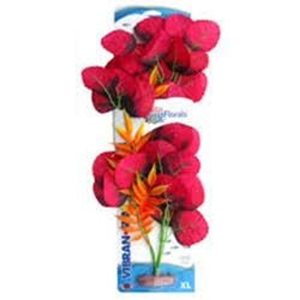 Planta de aquário de seda Colorburst Florals CB-532-RD Red XL