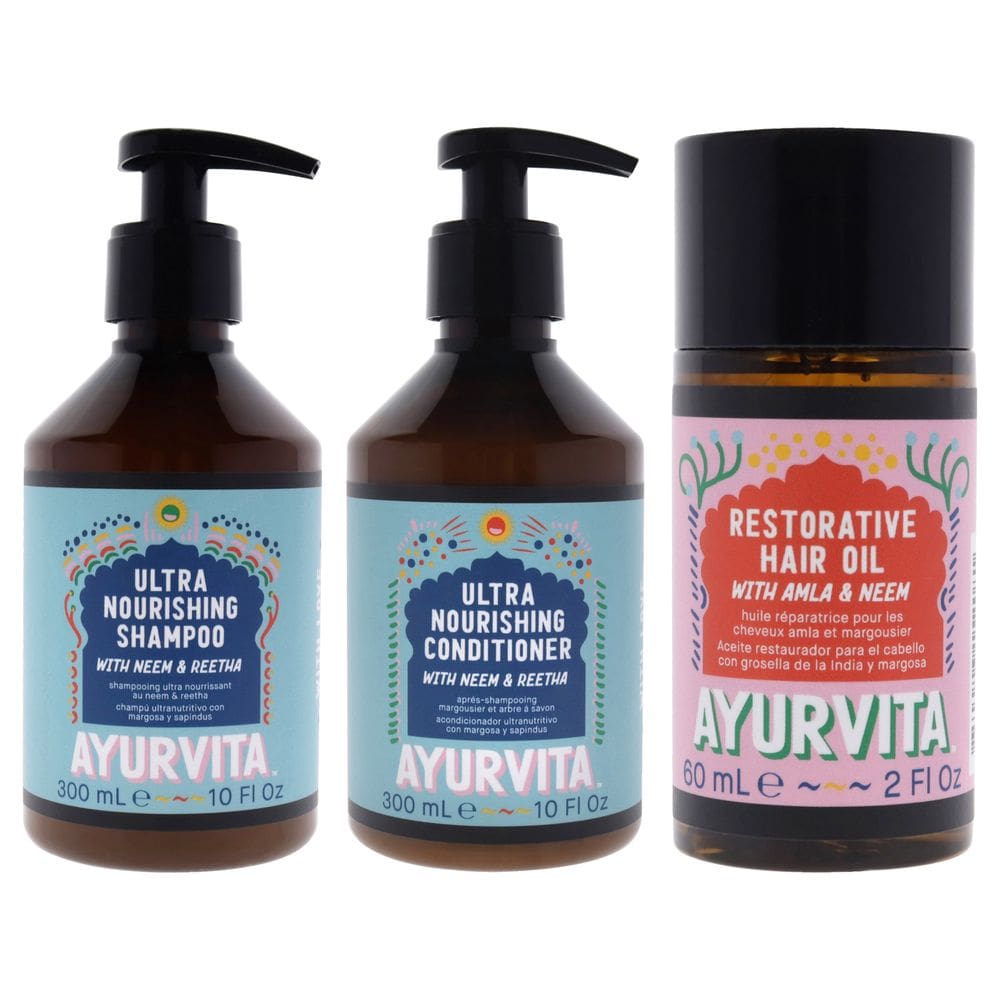 Shampoo e condicionador AyurVita Neem and Reetha Nourishing
