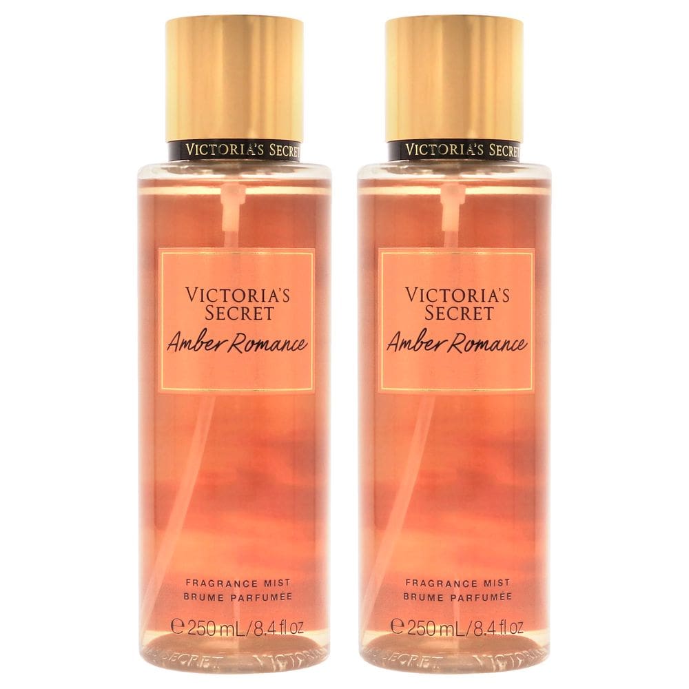Pacote com 2 fragrâncias Mist Victoria`s Secret Amber Romance