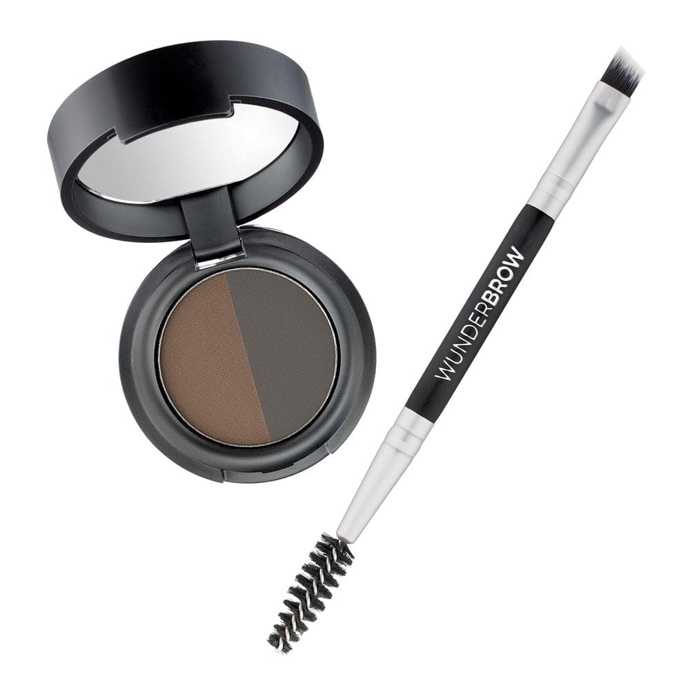 Brow Define & Fill Powder Duo WUNDERBROW Vegan preto/marrom