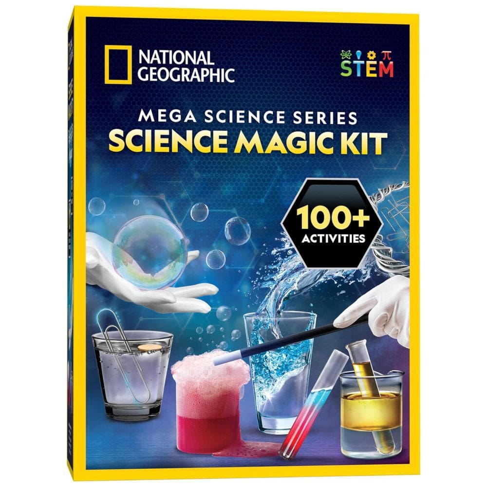 Kit com 20 Truques de Mágicas e mais de 50 Peças para Crianças, NATIONAL GEOGRAPHIC NGMEGAMAGIC, Azul