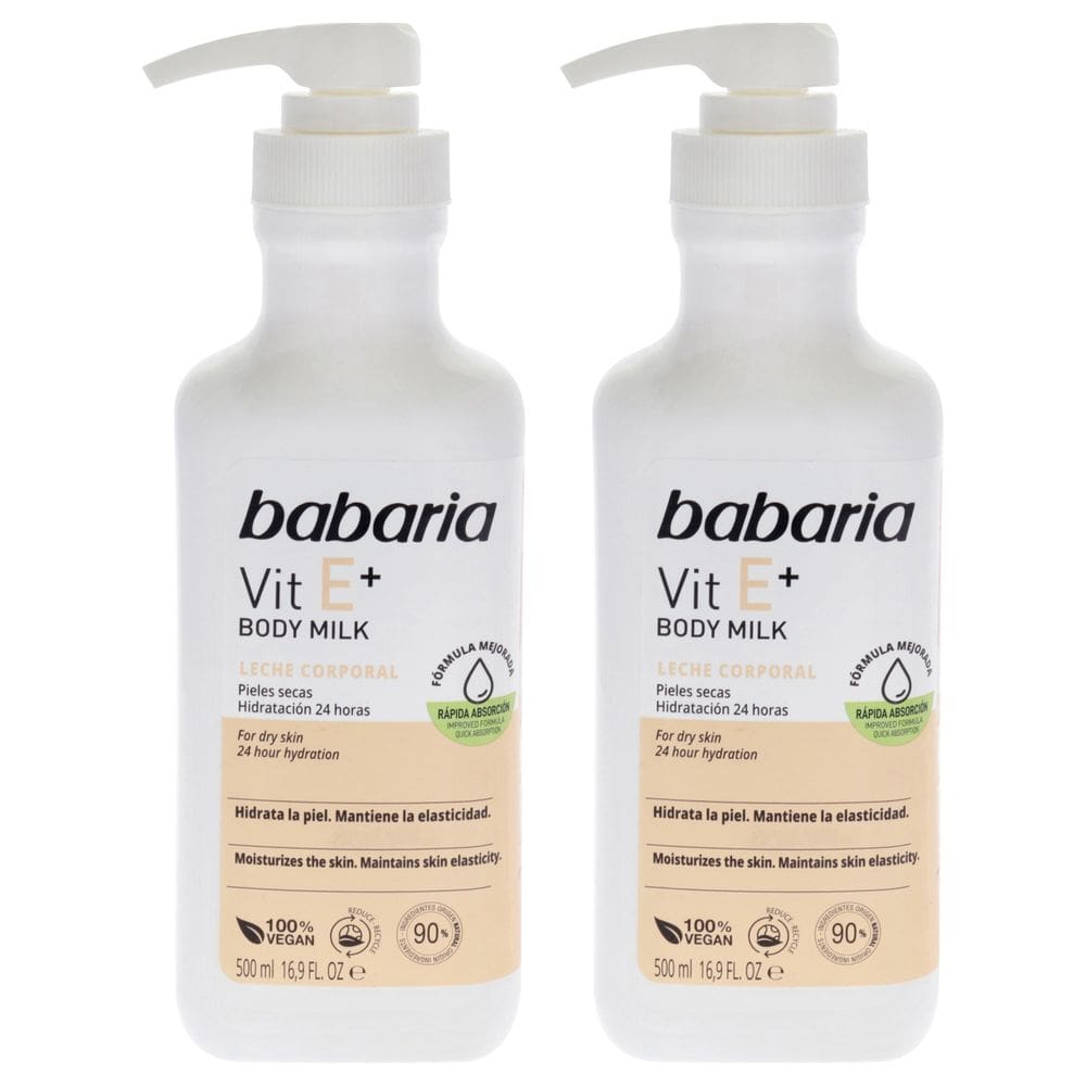Body Milk Babaria Vitamin E Plus, pacote com 2