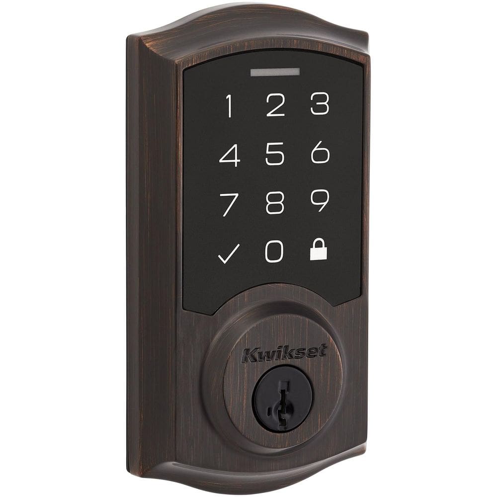 Fechadura eletrônica Lock Kwikset 9270TRL-11PS Touchpad Electronic Deadbolt Bronze