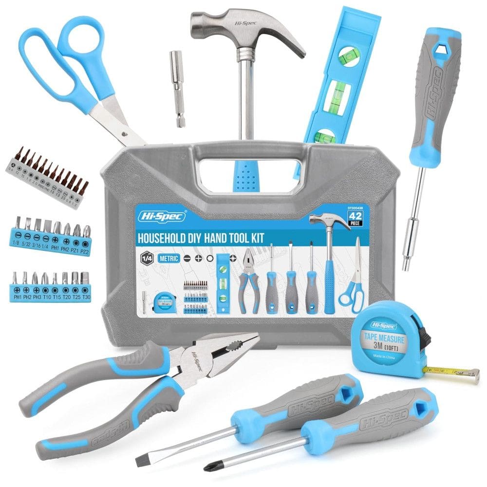 Hi Spec Kit de Ferramentas c, Maleta de Transporte, 142 Peças, Azul