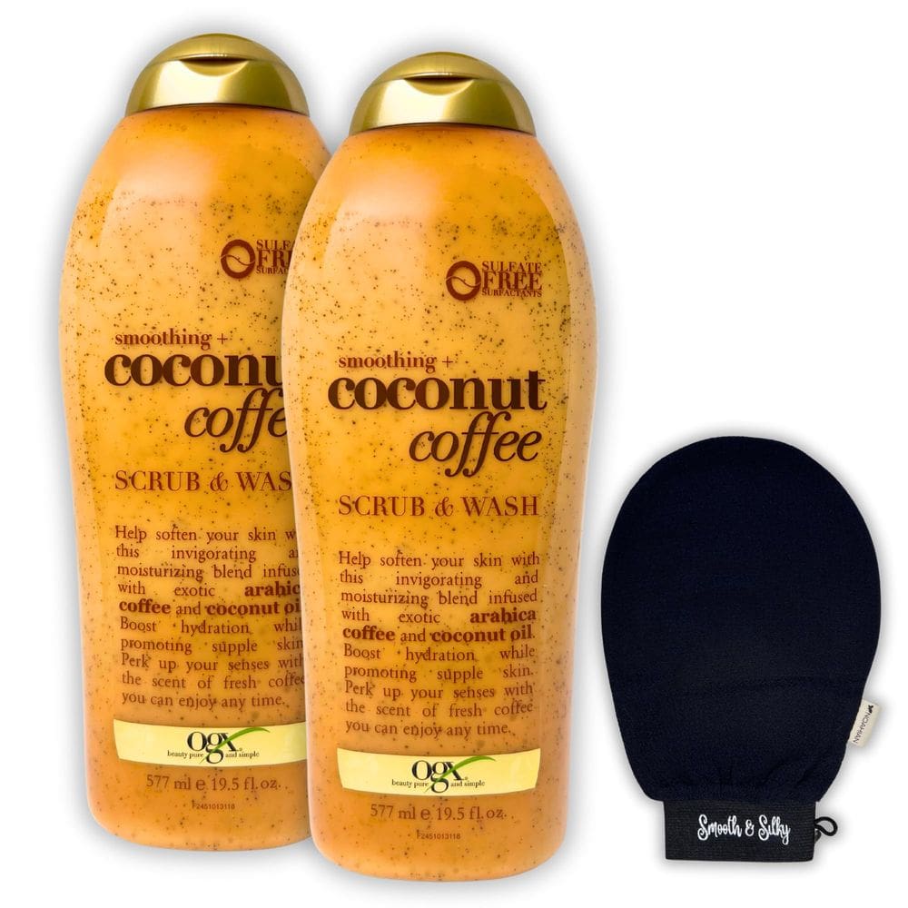 Esfoliante corporal e pacote de lavagem corporal NOAHIAN Coconut Coffee x2 575mL