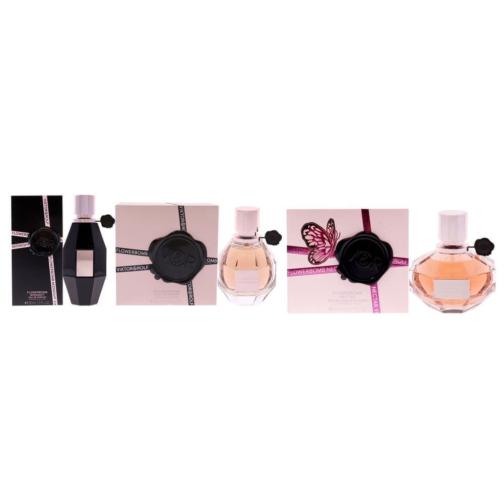 Kit de fragrâncias Viktor e Rolf Flower Bomb Nectar Intense para