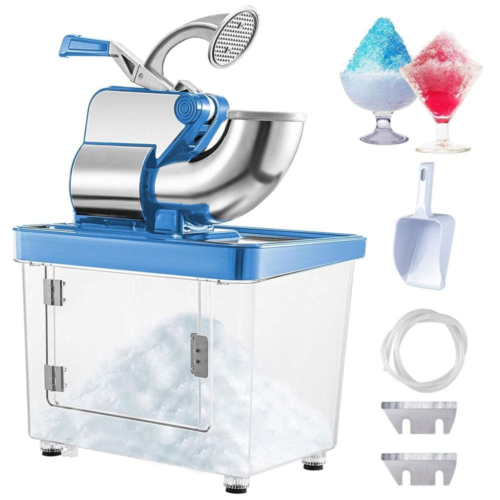 VEVOR Máquina de Raspadinha Profissional, Produz 199 kg, H, 300W, 110V, Azul