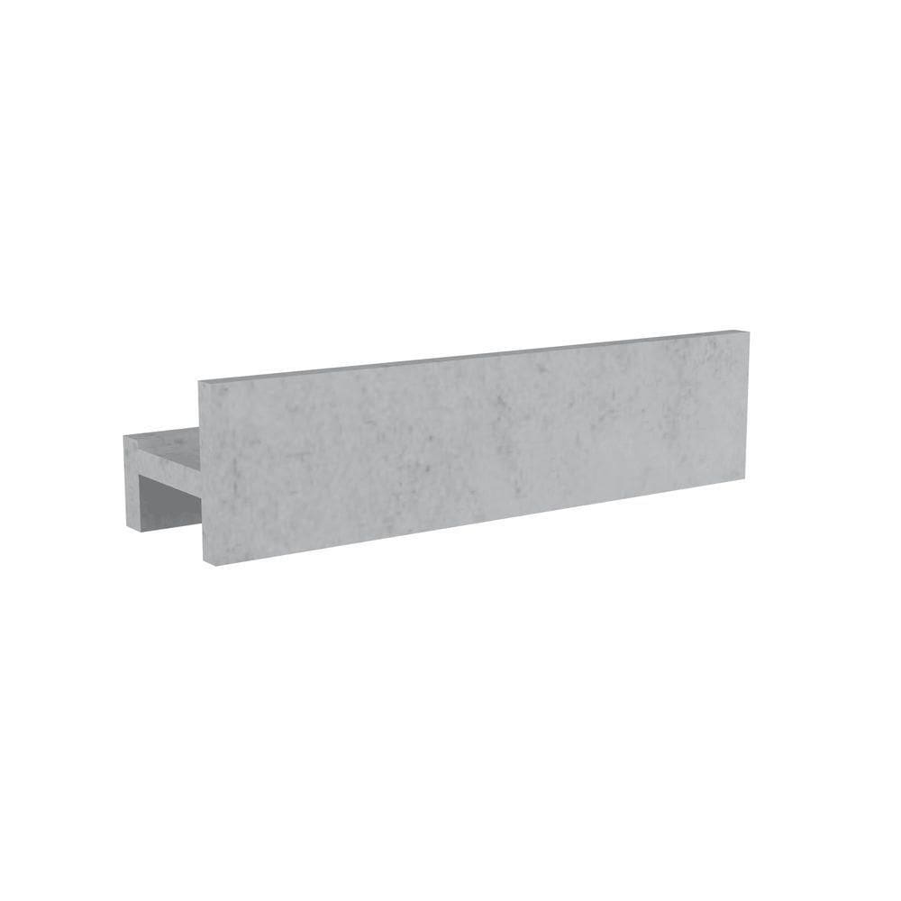 Porta Shampoo Linear 40cm Concreto