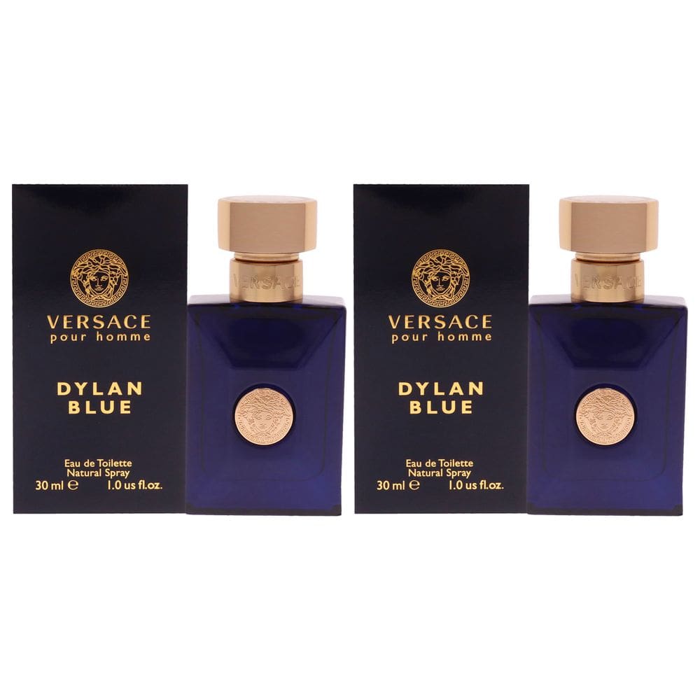 Perfume Versace Dylan Blue Eau de Toilette 30ml para homens x2