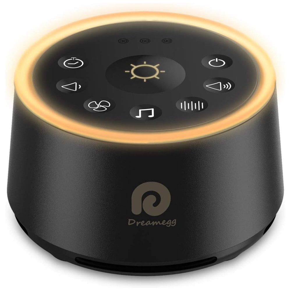 Máquina de Ruído para Dormir, 24 Sons com Luz Ambiente Programável, 110v, DREAMEGG, Preto