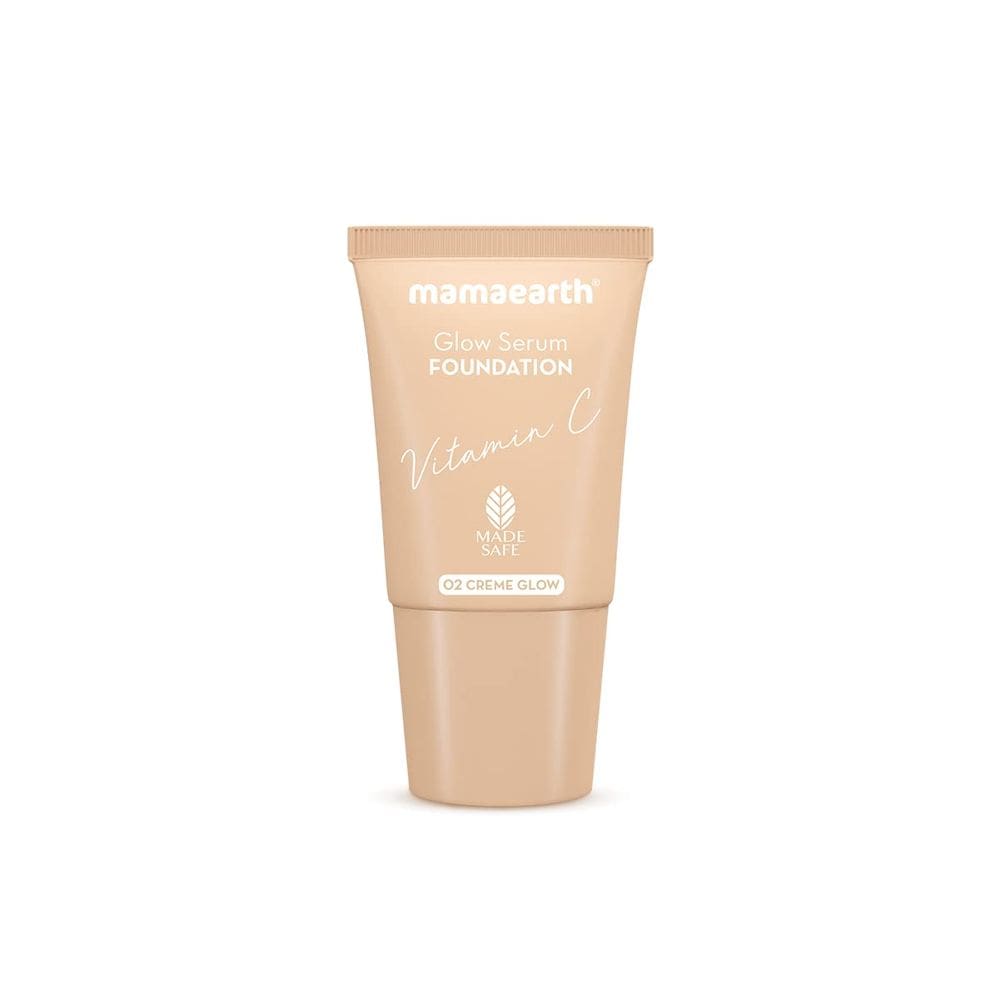 Sérum Foundation Mamaearth 02 Crème Shade 18mL com vitamina C