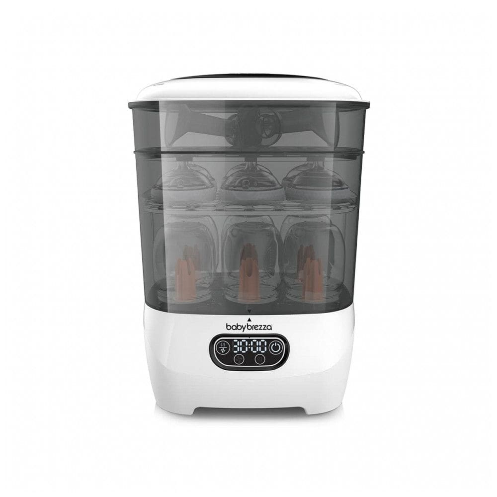 Esterilizador a Vapor e Secador de Mamadeiras Universal com Filtro HEPA, 110V, Baby Brezza, Branco