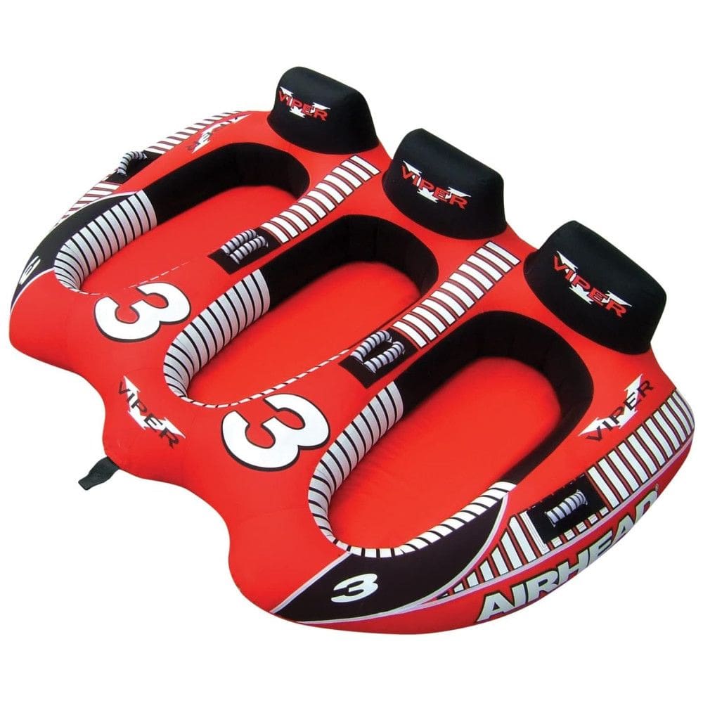 Boia Rebocável Inflável Para 3 Pessoas, Resistente, AIRHEAD AHVI F3, Vermelho