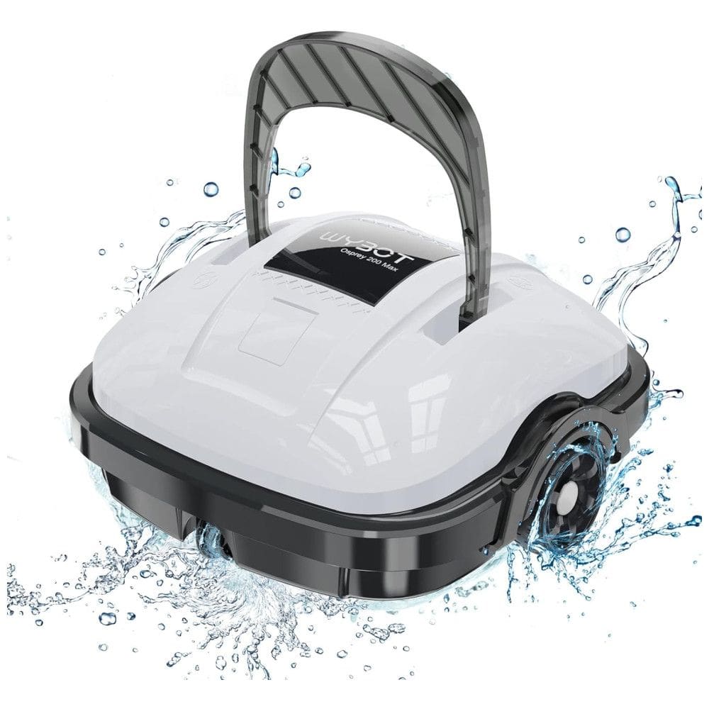 Robô Limpador de Piscina com bateria até 1,3H e Sucção Forte, WYBOT WY1102 Max, Branco
