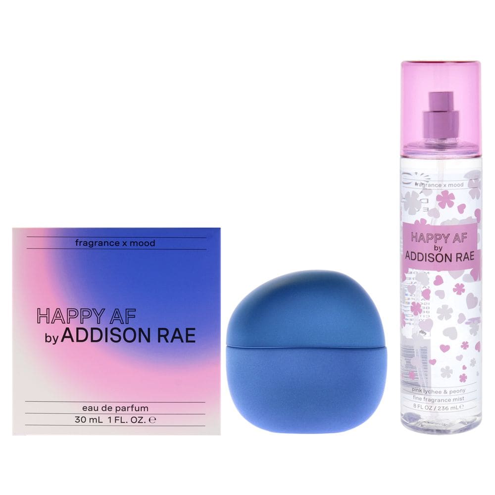 Conjunto de 2 peças de perfume Addison Rae Happy AF para mulheres