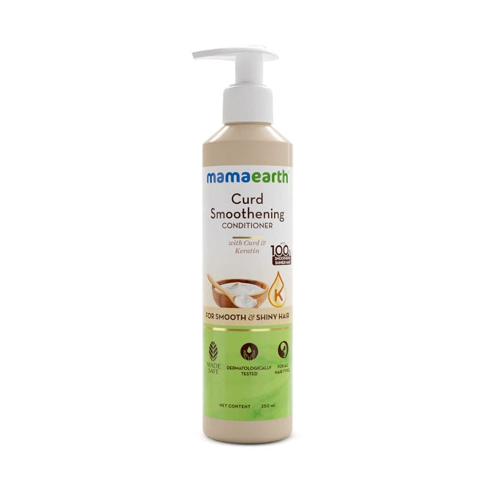 Condicionador MAMAEARTH Curd Smoothening com iogurte e queratina 250mL