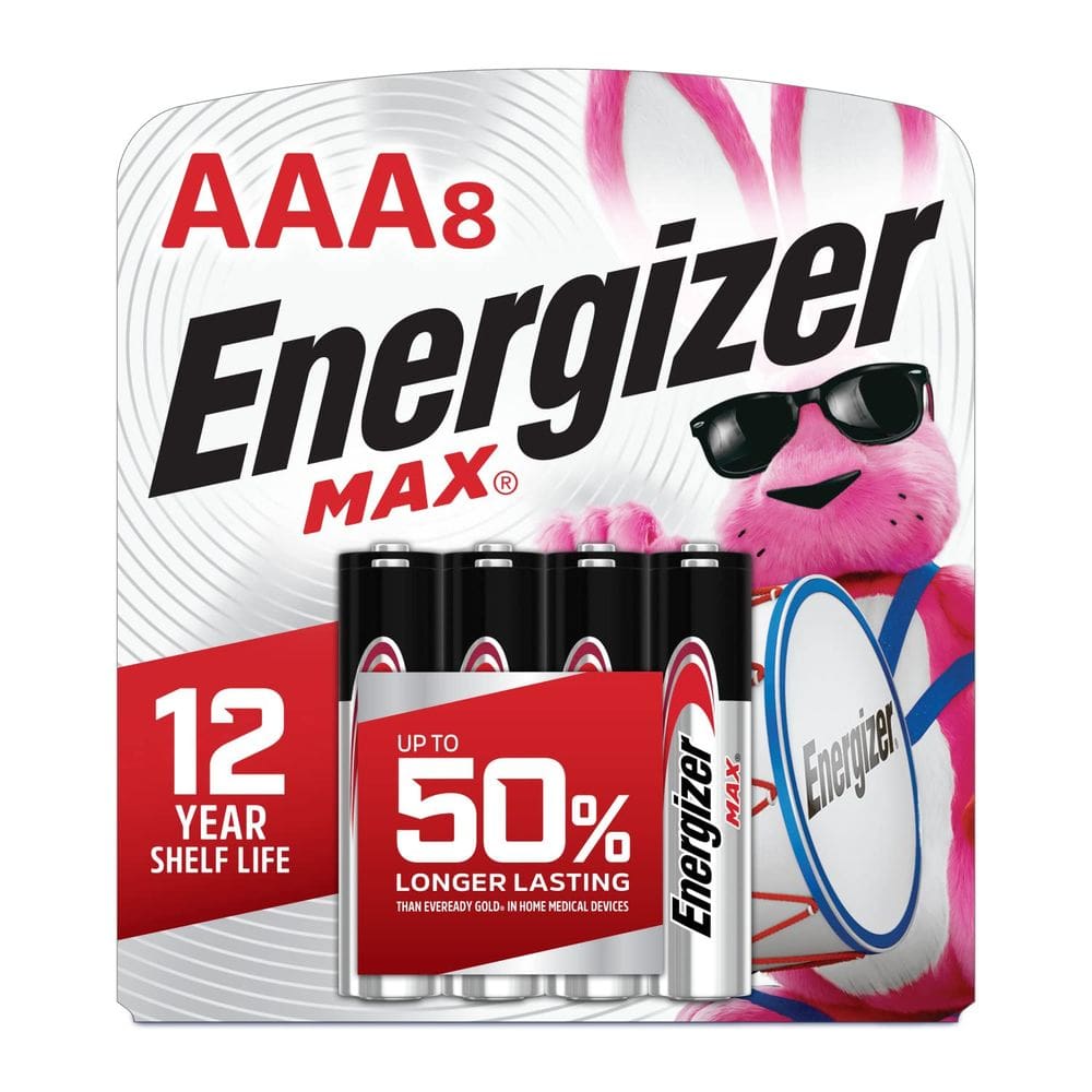 Bateria Energizer Max AAA Alcalina (8 unidades)