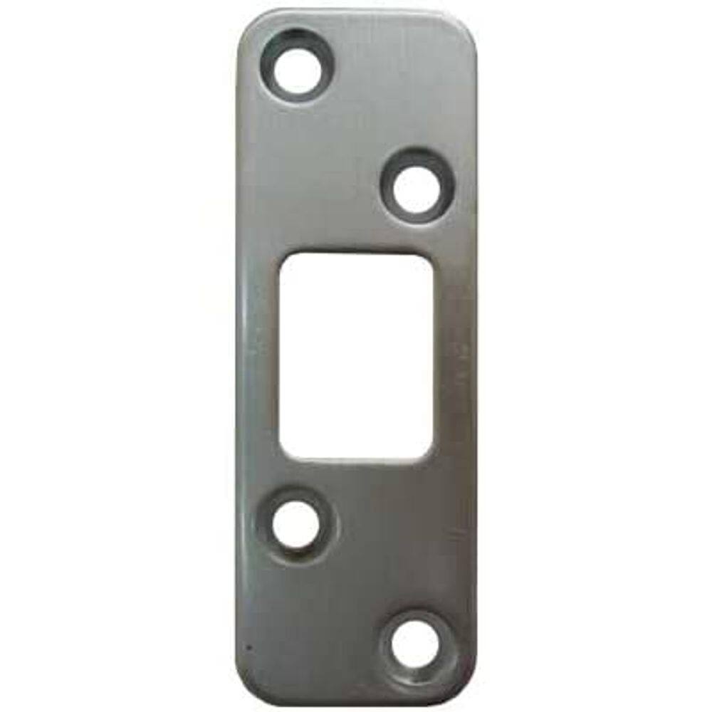 Placa de ataque Deadbolt Stone Harbor Hardware cromado acetinado 3x9 cm