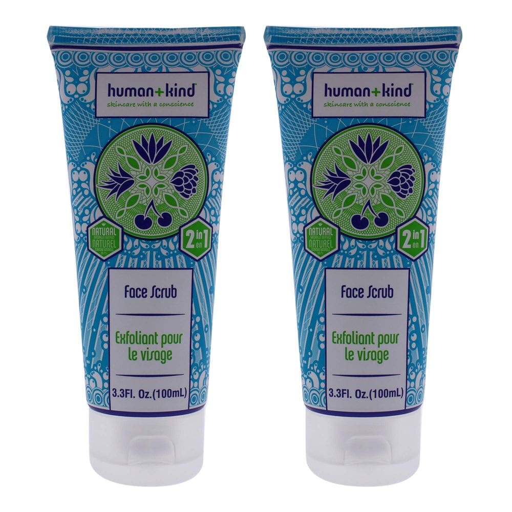Esfoliante facial Human+Kind unissex, 100 ml, pacote com 2