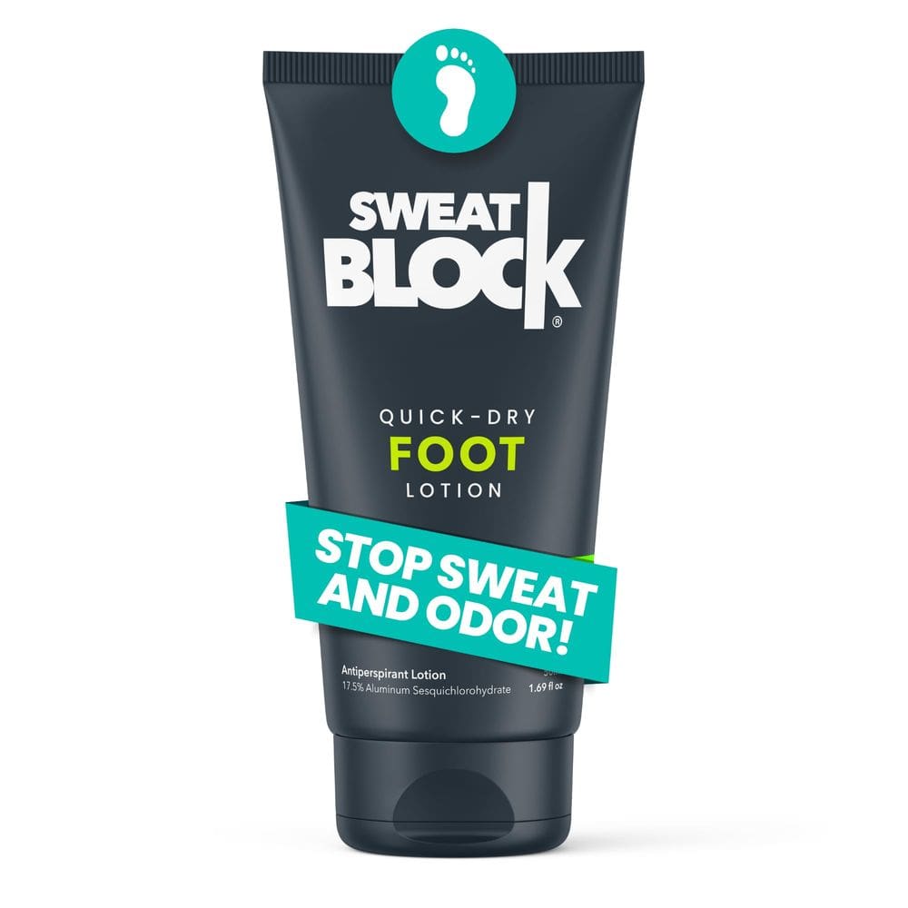 Loção antitranspirante para pés SweatBlock Quick-Dry 50 ml Travel