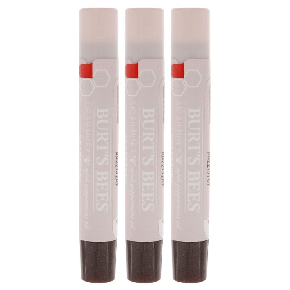 Pacote de 3 champanhes Lip Shimmer Burts Bees