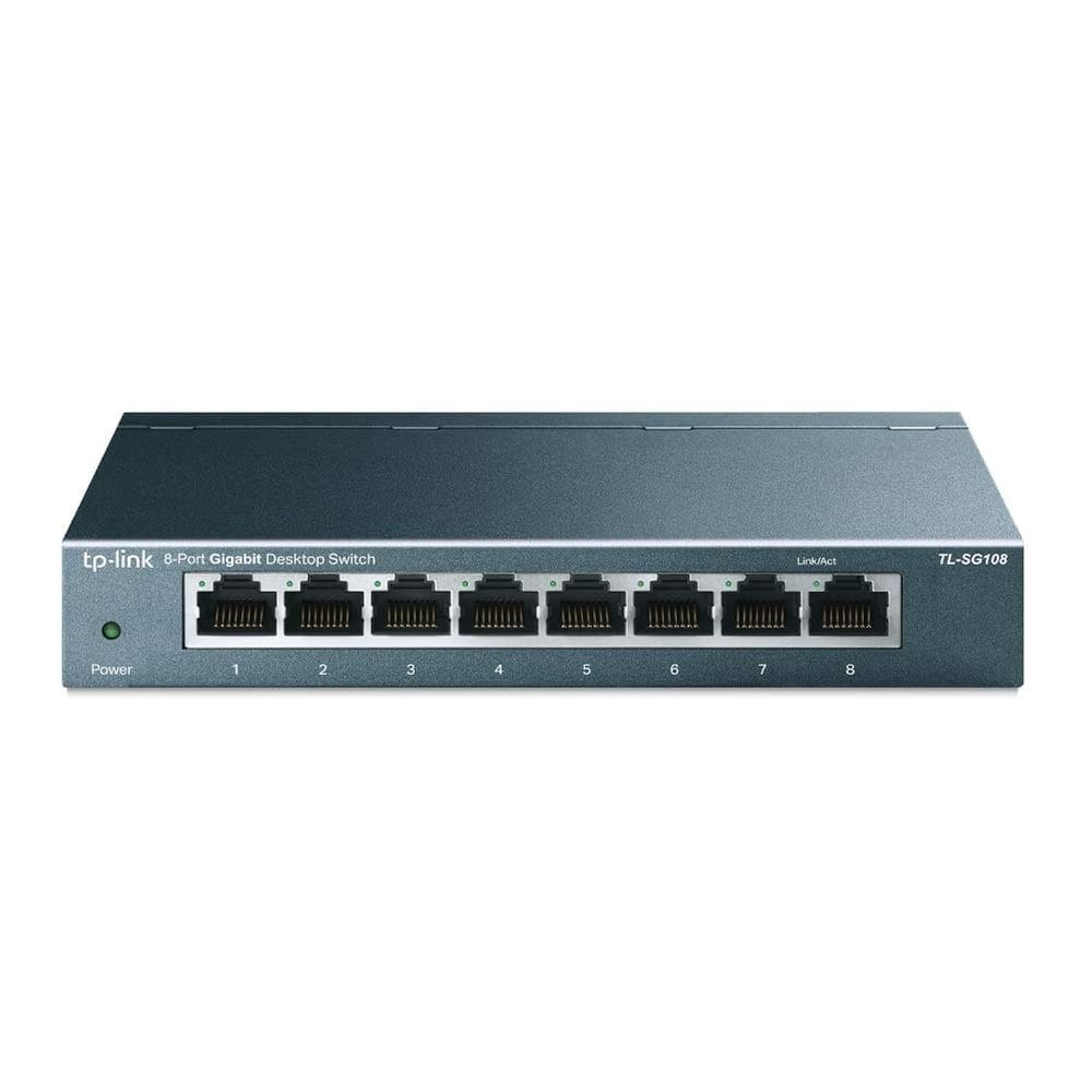 Switch de rede Ethernet TP-Link TL-SG108 8 portas Gigabit