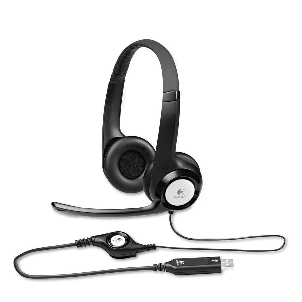 Fone de ouvido Logitech H390 USB com fones de ouvido com cancelamento de ruído
