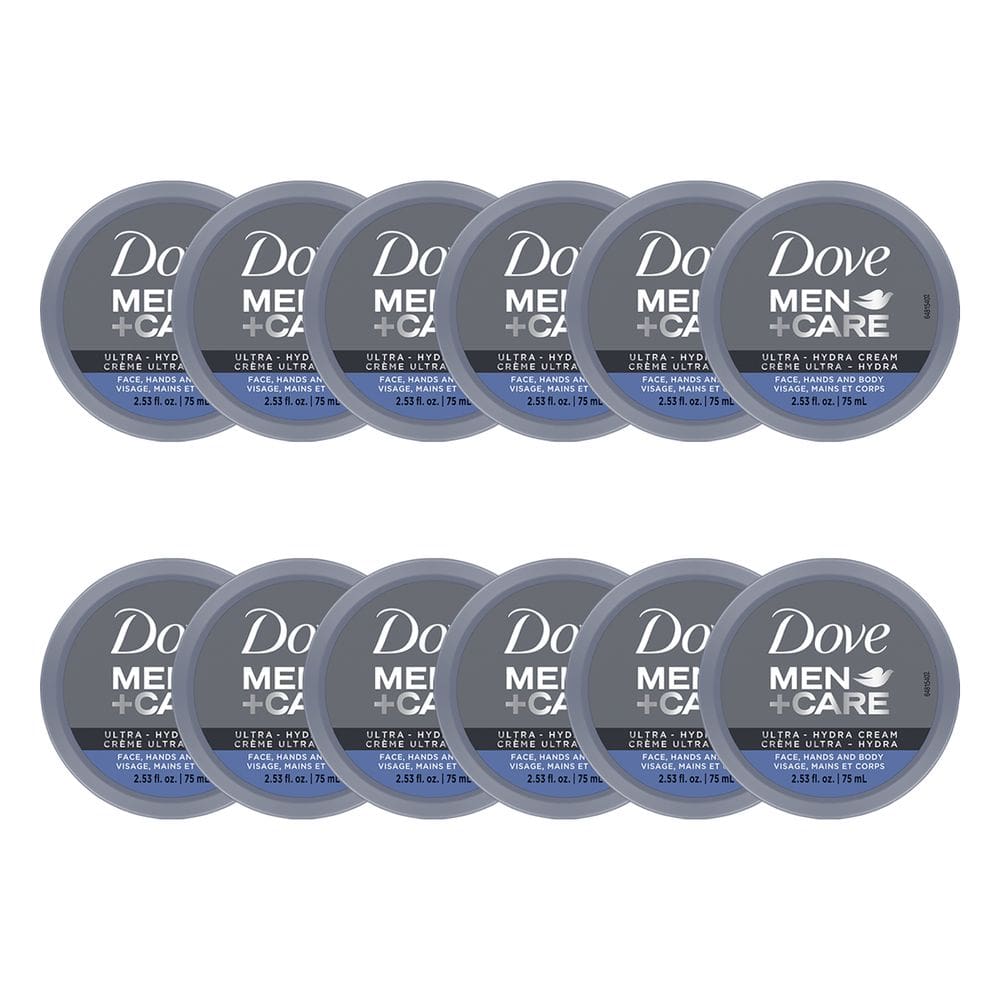 Creme hidratante Dove Men + Care Ultra Hydra, pacote com 12