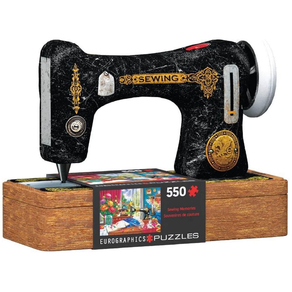 Quebra-cabeça, máquina de costura EuroGraphics, lata 550 peças