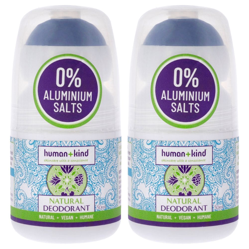 Pacote de desodorante Human+Kind Vegan com 2 ativos 100% naturais