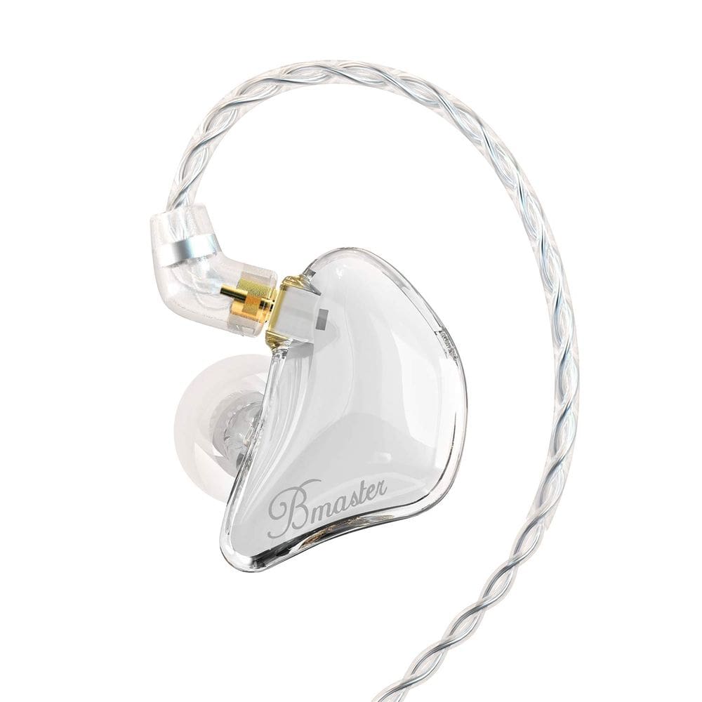 Fone de ouvido com monitor intra-auricular BASN Bmaster Triple Drivers White