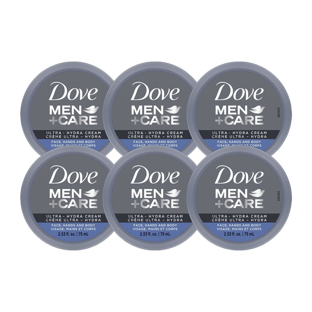 Creme hidratante Dove Men Plus Care Ultra Hydra, pacote com 6