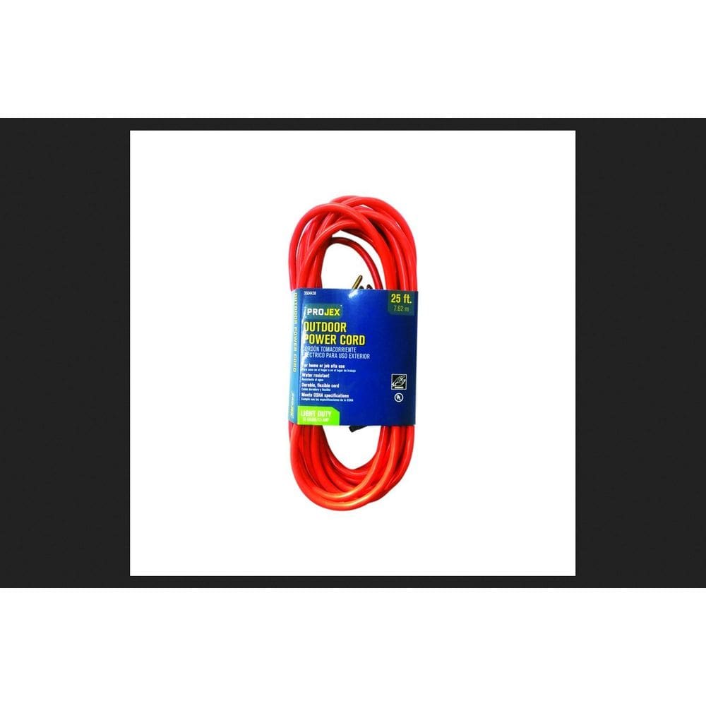 Cabo de extensão PROJEX 7,6 m laranja 16/3 SJTW interno e externo