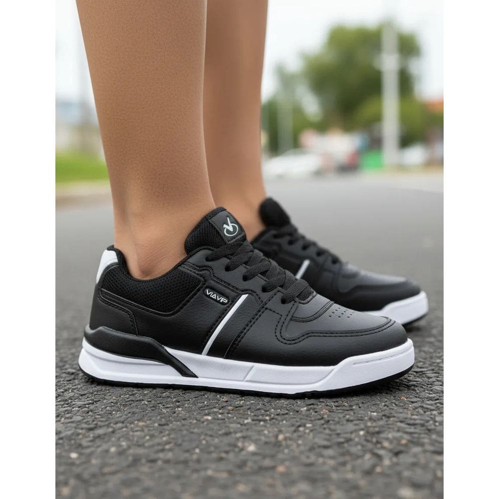 Tênis Casual Juvenil Via Vip Escolar Basic Menino